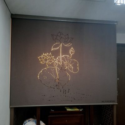 Rèm cuốn Hàn Quốc Khắc Laze cho ban thờ nhỏ