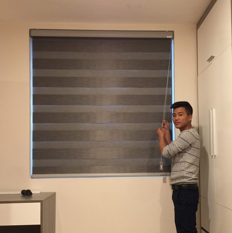 Mành cuốn ngang cầu vồng Hàn Quốc đẹp nhất tại Nha Trang NC 163