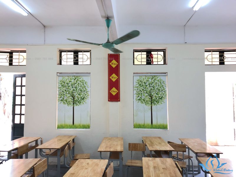 Rèm cuốn in tranh cho trường tiểu học đẹp nhất tại Hà Nội