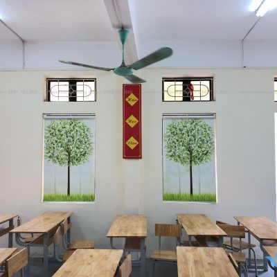 Rèm cuốn in tranh cho trường tiểu học đẹp nhất tại Hà Nội