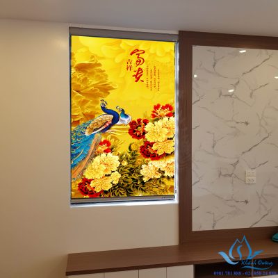 Rèm cuốn in tranh giá rẻ hình công phượng đẹp cho phòng ngủ mã CP-32