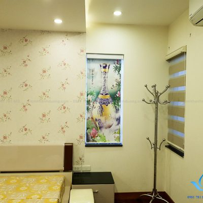 Rèm cuốn tranh hình ảnh truyền thống trang nhã tại Âu Cơ, Hà Nội RT39