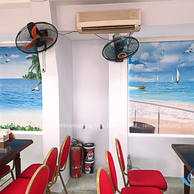 Rèm cuốn tranh phong cảnh biển đẹp ở Đường Thành hệ máng cản sáng