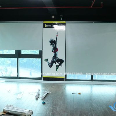 Rèm cuốn trơn dành cho phòng tập gym tại KĐT Việt Hưng, Hà Nội MA1895