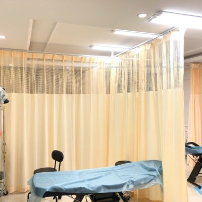 Rèm đẹp ngăn giường cho thẩm mĩ viện SP 34 ở Ba Đình