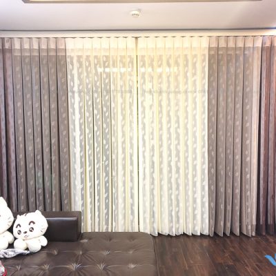 Rèm đứng Elise EL01  cao cấp phòng khách đẹp chung cư Imperia, Hà Nội