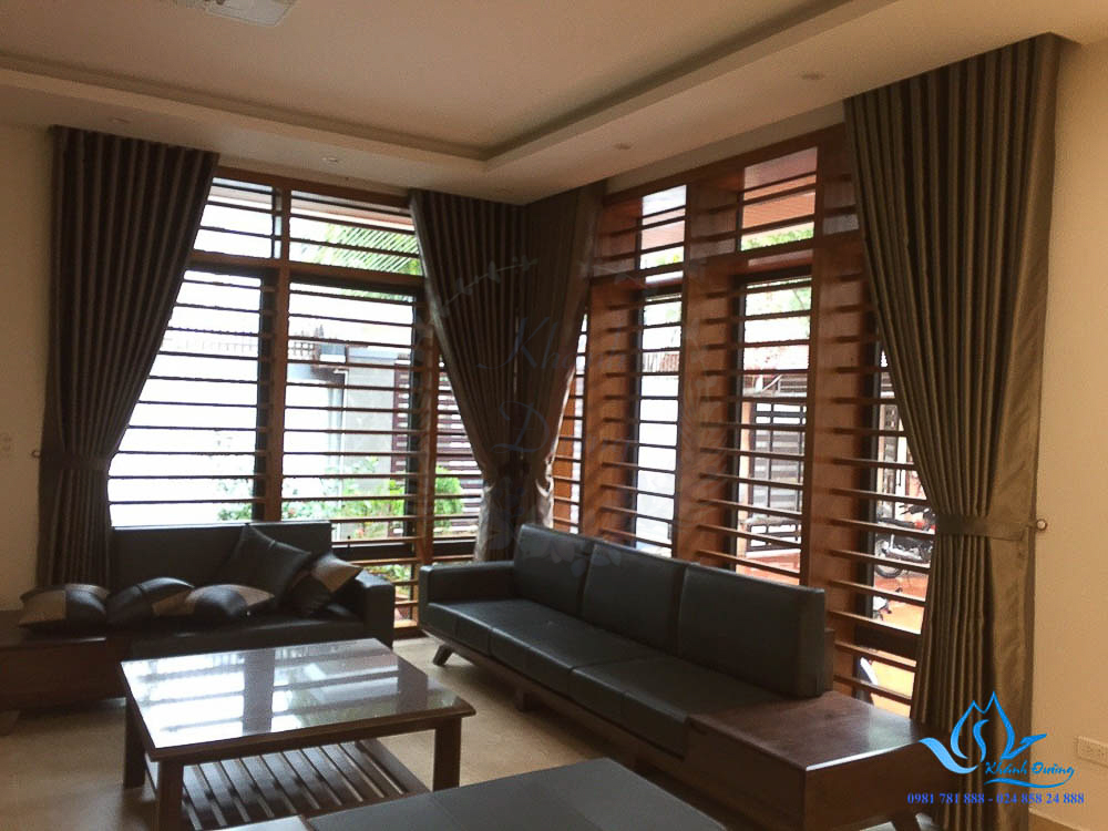 Những mẫu rèm gỗ phòng khách đẹp nhất