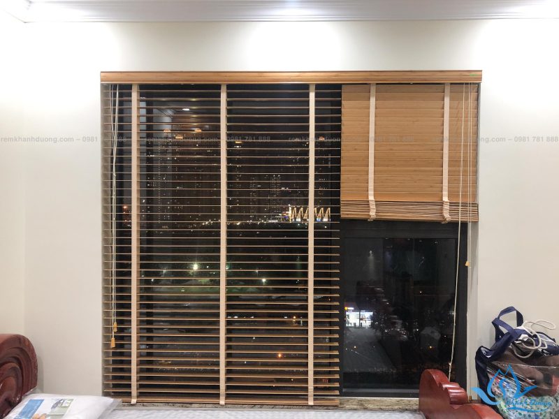 Rèm gỗ tùng đẹp cao cấp tại chung cư Việt Đức Complex Thanh Xuân