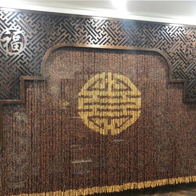Rèm hạt gỗ bách xanh phong thủy cho phòng thờ tại Hoàn Kiếm Hà Nội