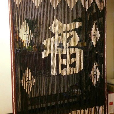 Rèm hạt gỗ hương đỏ tự nhiên cho mùi thơm nhẹ cho phòng thờ