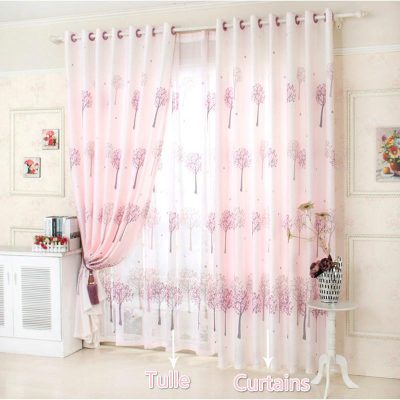 Rèm họa tiết cây HH - 007