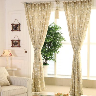 Rèm vải họa tiết cao cấp tại chung cư Hà Đông, Hà Nội HH-023