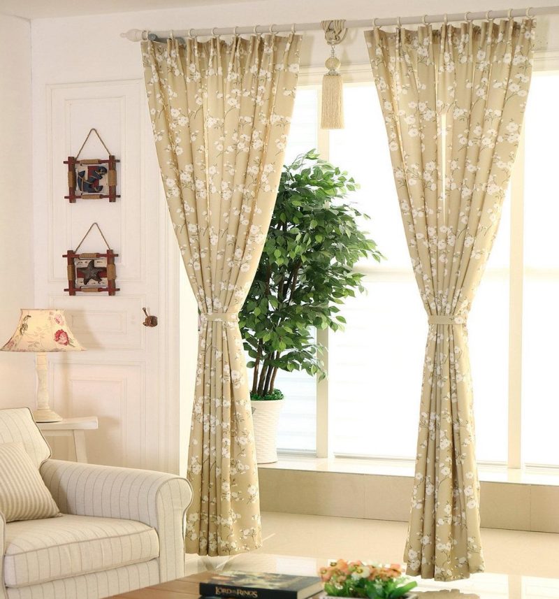 Rèm vải họa tiết cao cấp tại chung cư Hà Đông, Hà Nội HH-023