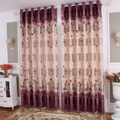 Rèm họa tiết hoa hồng HH - 006