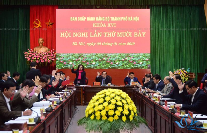 Rèm hội trường bằng vải nhung cách âm tốt tại Ba Đình, Hà Nội HT 01