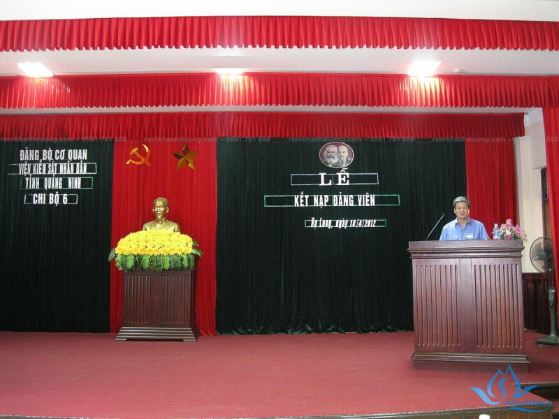 Rèm hội trường sân khấu phổ biến nhất tại Nguyễn Khang, Hà Nội HT14