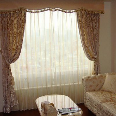 Rèm họa tiết phòng khách PK - 01