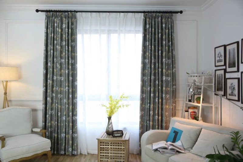 Rèm họa tiết phòng khách PK - 06