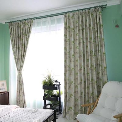 Rèm vải phòng ngủ hoa văn