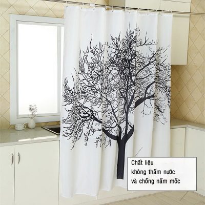 rèm phòng tắm cao cấp che chắn nước thay cho vách kính tiết kiệm diện tích