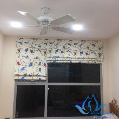 Rèm roman họa tiết