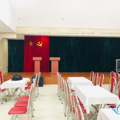 Rèm sân khấu hội trường lắp đặt tại Tôn Đức Thắng
