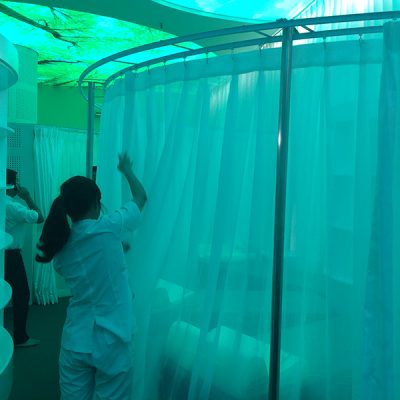 Rèm vải voan mỏng cho spa đẹp