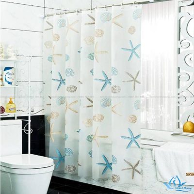 Rèm tắm in hình sao biển đẹp mã PT-103 quận Hai Bà Trưng