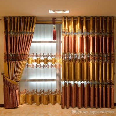 Mành cửa cổ điển phòng khách ấn tượng Nam Từ Liêm, Hà Nội CD - 09