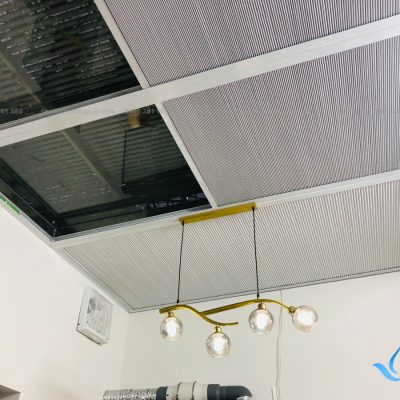 Rèm trần tổ ong tự động lắp đặt tại Sơn Tây, Hà Nội