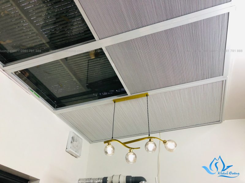 Rèm trần tổ ong tự động lắp đặt tại Sơn Tây, Hà Nội