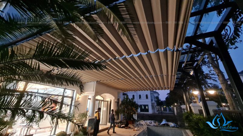 Rèm trần tự động lắp đặt tại KĐT Vinhome Smart City Thanh Hóa