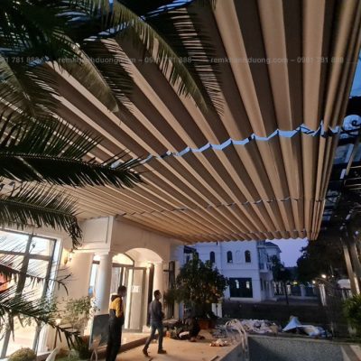Rèm trần tự động lắp đặt tại KĐT Vinhome Smart City Thanh Hóa