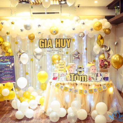 Rèm trắng trang trí sinh nhật giá rẻ tại Hà Nội