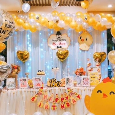 Rèm trang trí sinh nhật siêu xinh tại Cửu Nam - Hoàn Kiếm