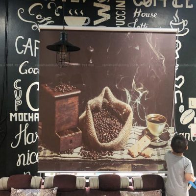 34. Rèm tranh in thường không máng 380K