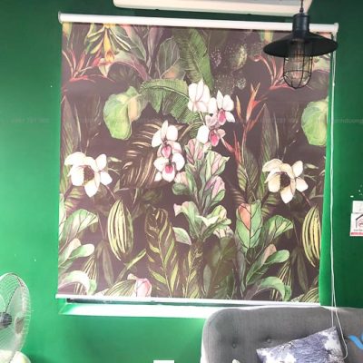 Rèm tranh in thường không máng đẹp tại Đường Âu Cơ, Quận Tây Hồ RT32