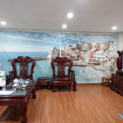 Rèm tranh phong cảnh in thường thanh lịch tại Tân Triều, Hà Nội RT37
