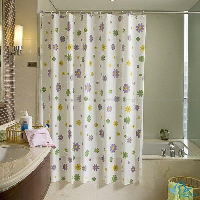 Rèm treo phòng tắm cao cấp bằng vải trượt nước PT-108