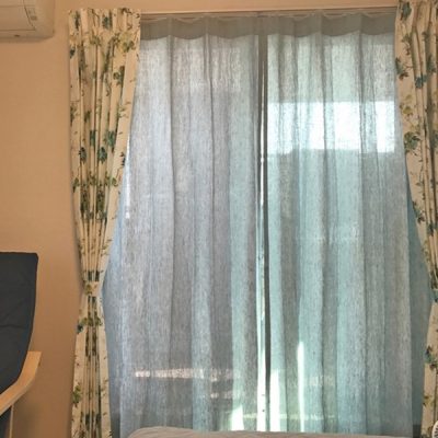 Chọn mẫu rèm vải Bỉ độc đáo cho phòng khách ở Hoài Đức RB - 17