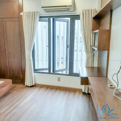 Rèm vải cản nắng cách nhiệt phòng ngủ hiện đại Hà Đông TM 1606-15