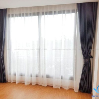 Rèm vải đẹp một màu chống nắng cực tốt tại Metropolis Liễu Giai 1602-9