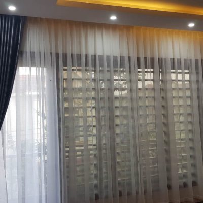 Rèm vải hai lớp cho biệt thự tại Cầu Giấy