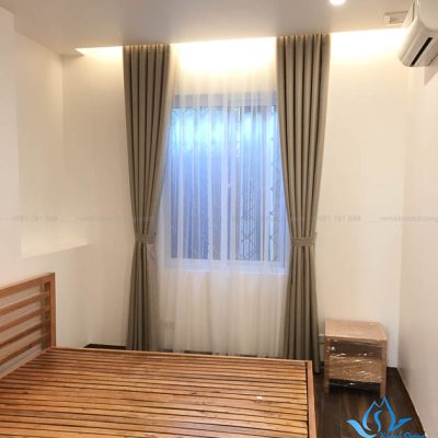 Rèm vải hai lớp cho phòng ngủ sang trọng tại Tây Hồ- Hà Nội DIM 21-02