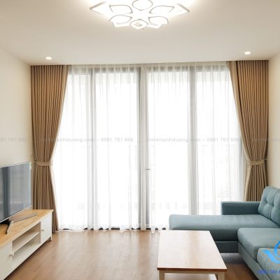Rèm vải hai lớp chống nắng đẹp sang trọng tại Vincom Phạm Hùng TM695