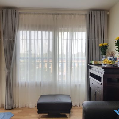 Rèm vải  một màu trang nhã ở Mỗ Lao mã TM 47