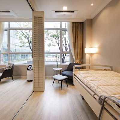 Rèm vải hai lớp phòng bệnh cao cấp HL-102 ở Gia Lâm