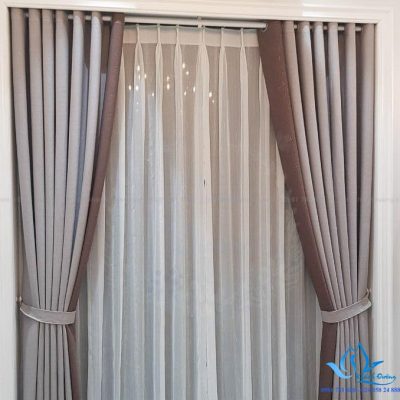 Rèm vải hai lớp sang trọng cho phòng ngủ tại Nam Từ Liêm- Hà Nội GP950