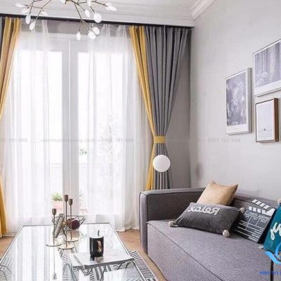 Rèm vải hai lớp sao băng ấn tượng tại Láng Hạ, Hà Nội TM 97-34