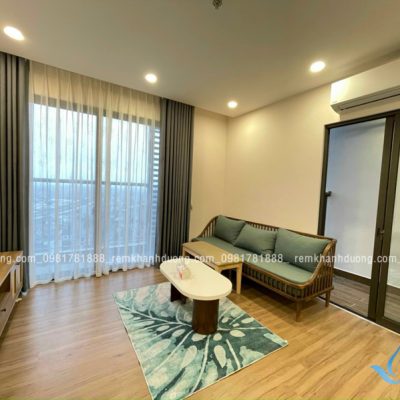 Mẫu rèm vải hai lớp 2024 trẻ trung cho phòng khách chung cư  tại Cầu Giấy Hà Nội